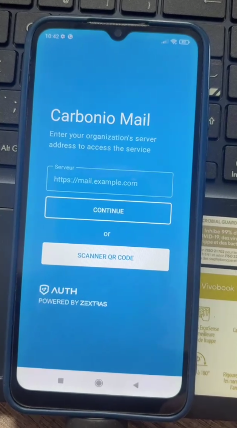 Étape 1 Carbonio Mail